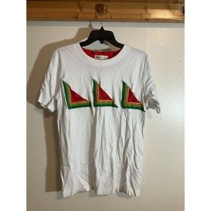 Marisa Christina Women’s S T Shirt Watermelon Embroidered Fashion Art to Wear